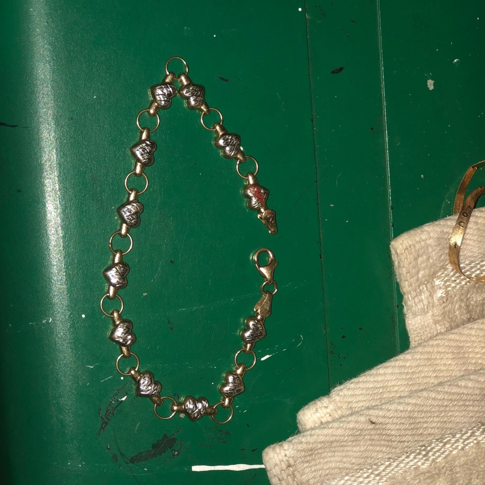 Heart bracelet 10k gold